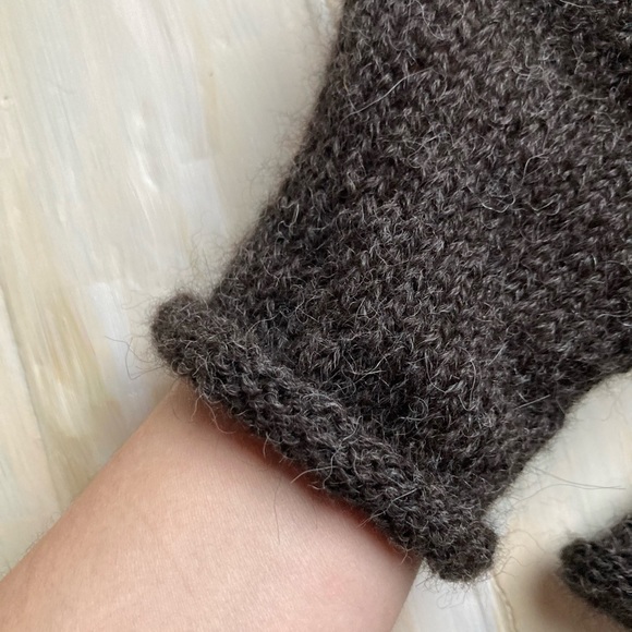 100% Alpaca Fingerless Gloves Handmade to order Unisex - Picture 7 of 13
